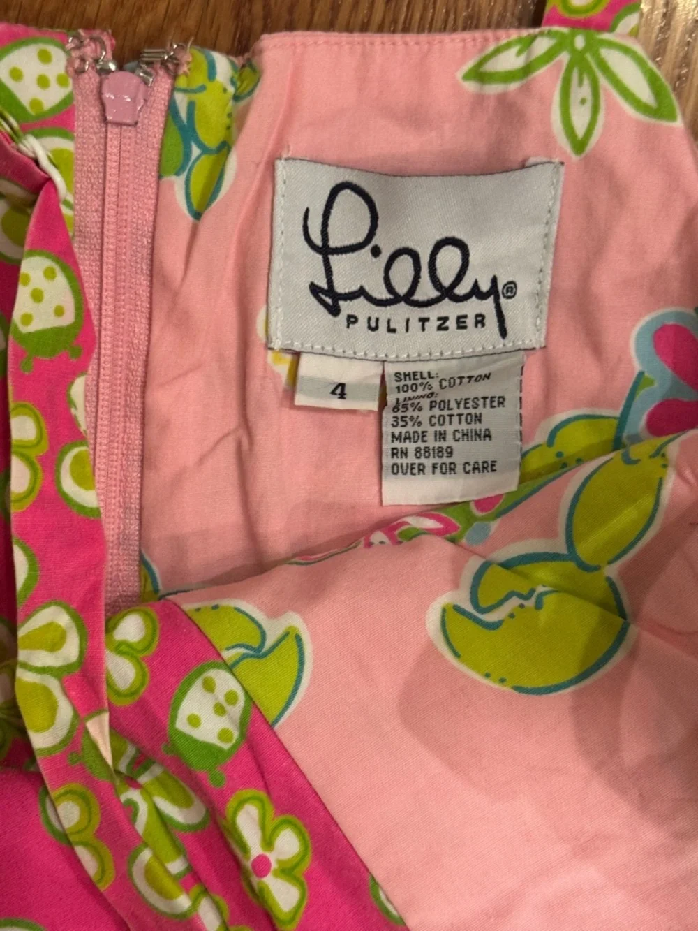 Lilly Pulitzer Pink and Lime Floral Dress - Picture 3 of 6